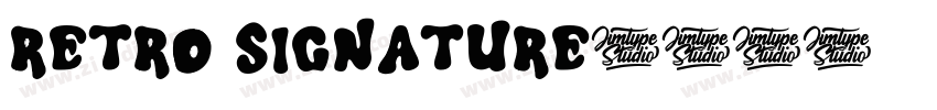 Retro Signature字体转换